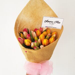 Ramo de 20 tulipanes colorido - Amore Mio Flores