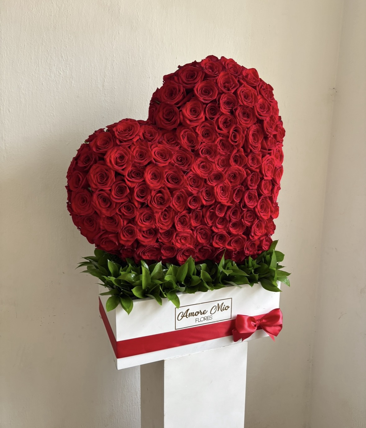 Corazón de 170 rosas rojas - Imagen 2