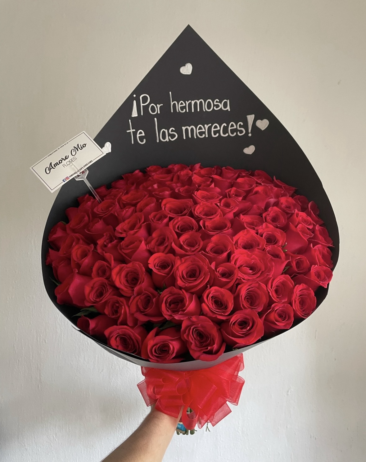 Ramo de 100 rosas rojas - Imagen 2