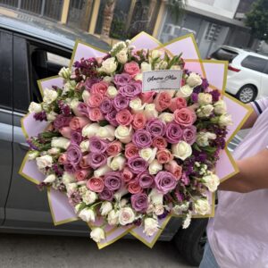 Ramo de 75 rosas tierno amor