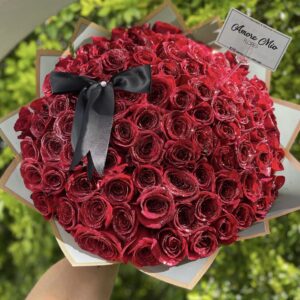 Ramo de 100 rosas con glitter✨