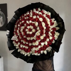 Ramo de 250 rosas espiral