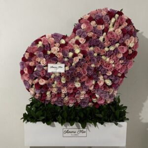 Corazón de 400 rosas