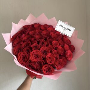 Ramo de 50 rosas rojas